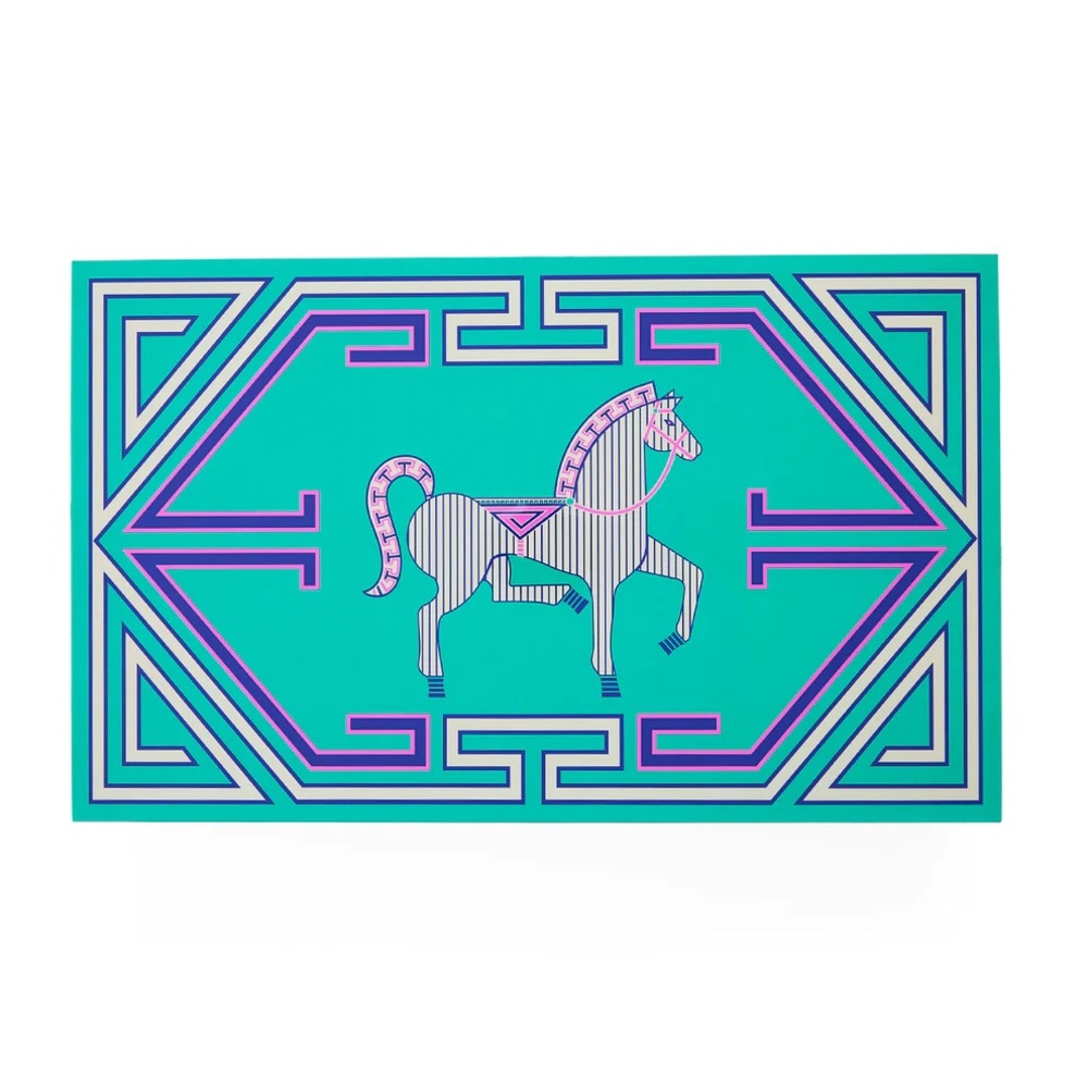 Jonathan Adler Labyrinth Backgammon Set Neon Classical Horse NEW & SOLD OUT